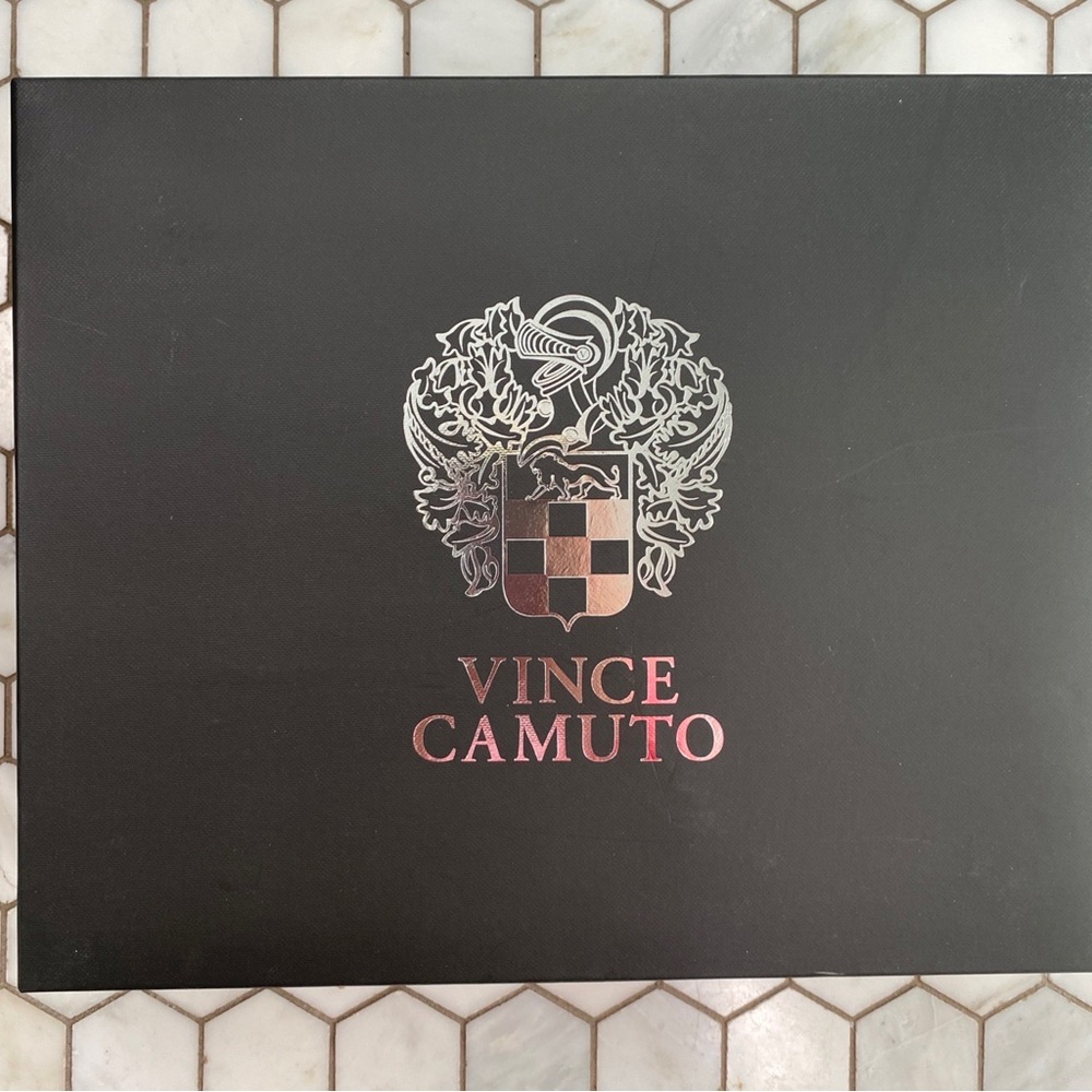 Vince Camuto Black Wedge Ankle Boots 9.5 Medium Width NWT - Picture 11 of 15